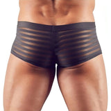 Boxer dal design accattivante con un look a righe semitrasparenti - Taglia L