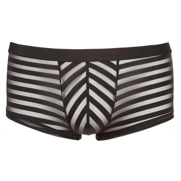 Boxer dal design accattivante con un look a righe semitrasparenti - Taglia L