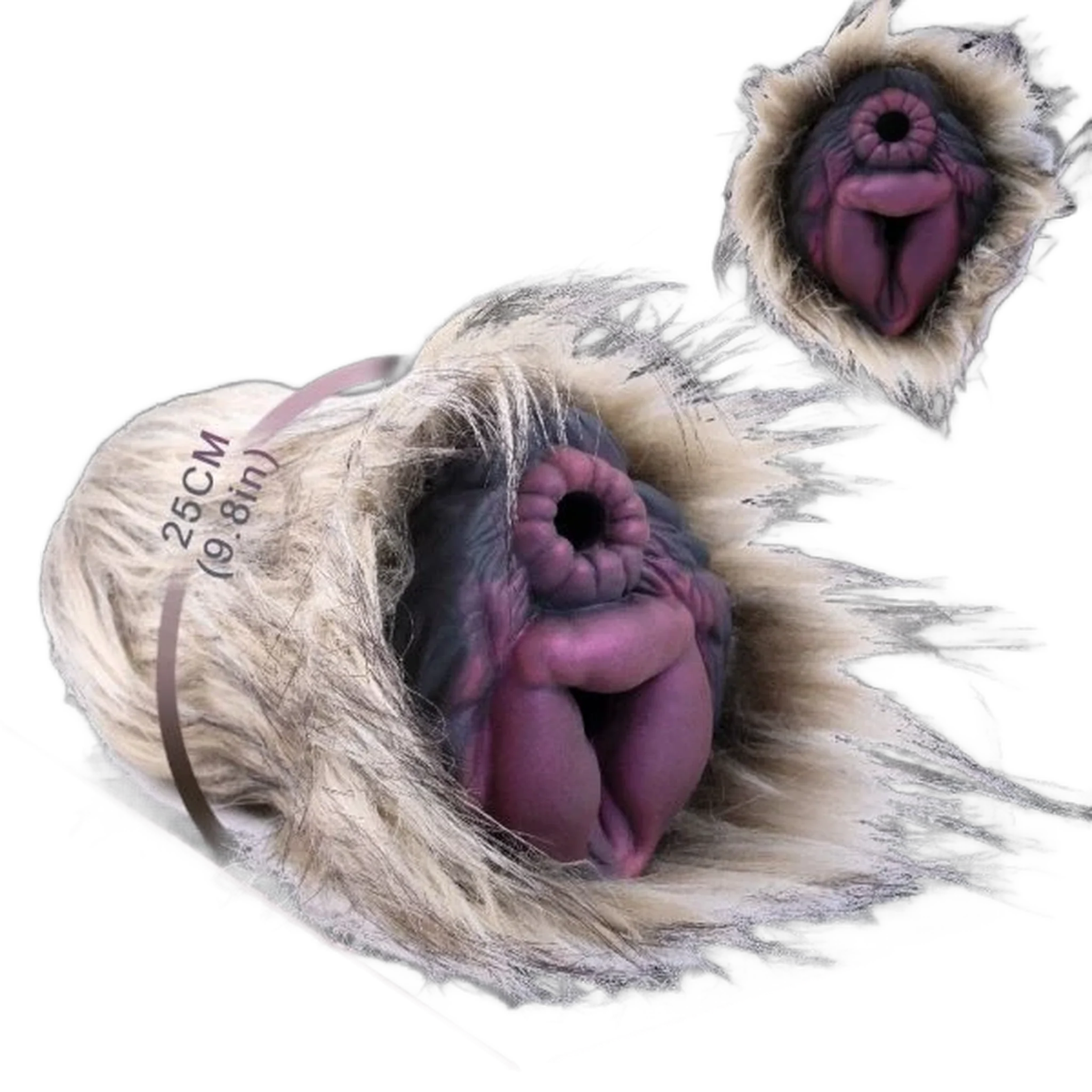 Bristle dog Furry Pussy Sex Toy Male Masturbators With Dual Channel