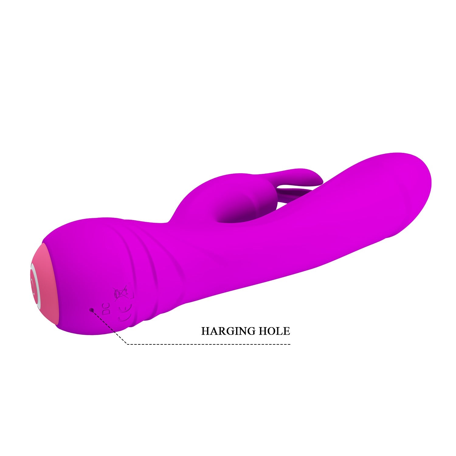 Broderick Vibratore Rabbit in Silicone con 12 diverse modalità di vibrazione