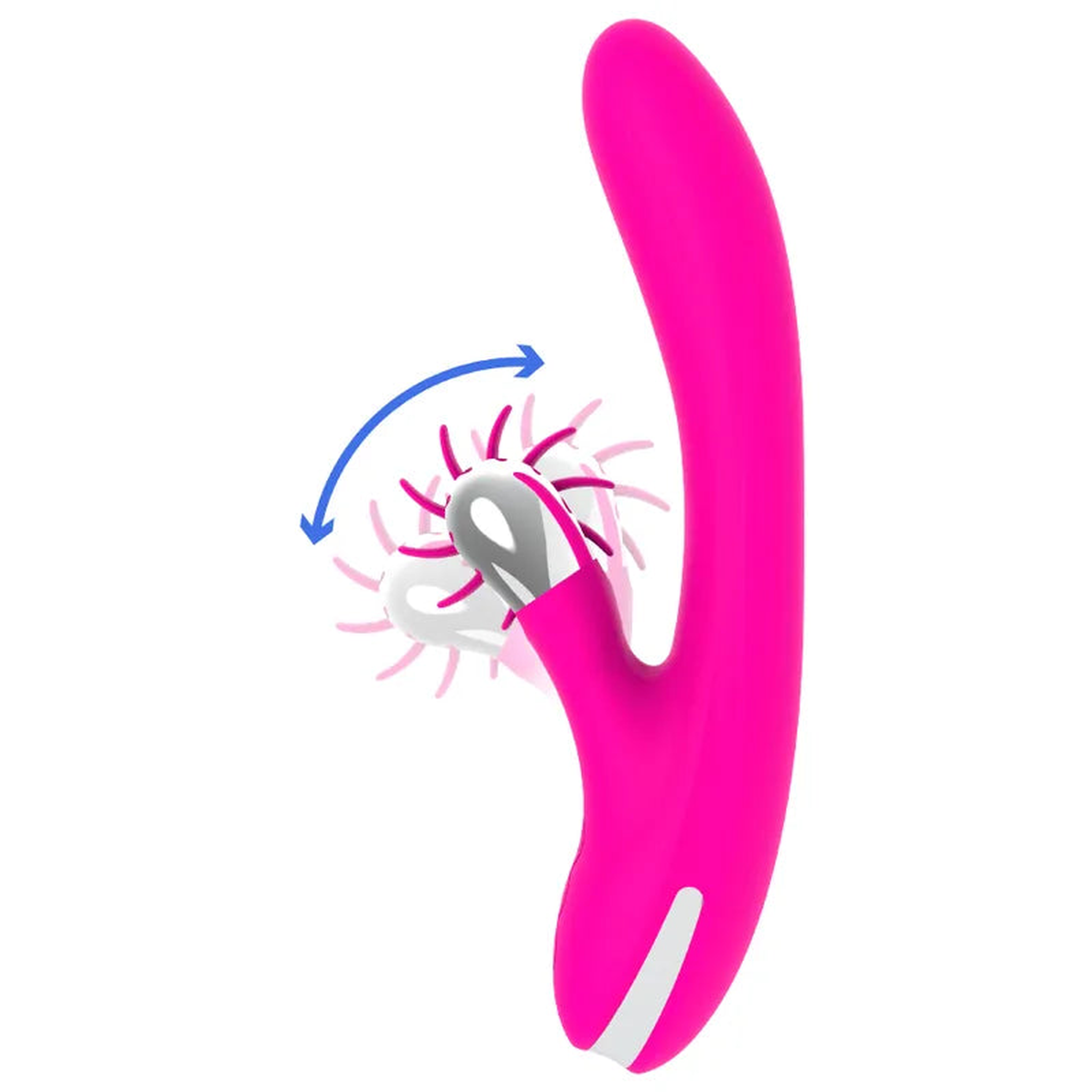 Bunny Funny Vibratiore Rabbit Con Ruota di Lingue Clitoridee
