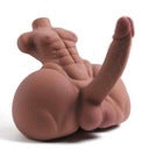 Profilo laterale busto mezzo donna collo spalla torace muscolare pene eretto esteso verso l'alto