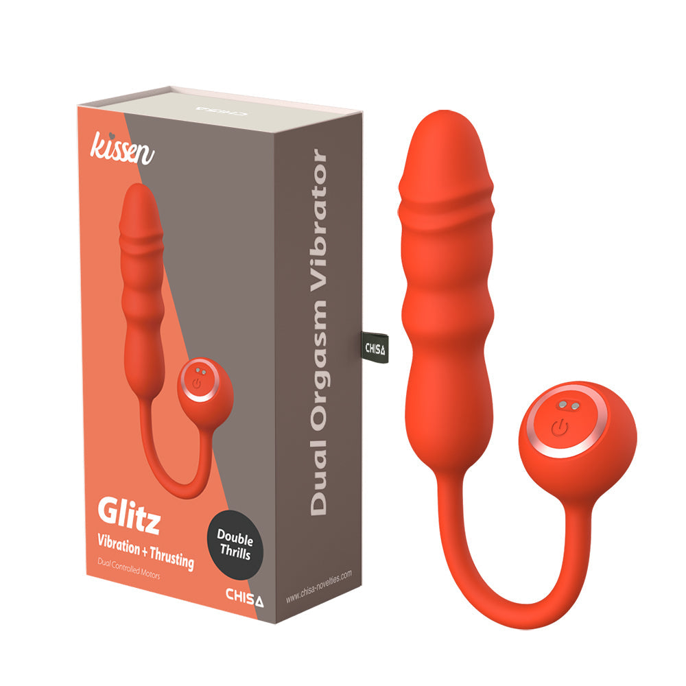 Glitz Vibratore a Spiinta con Doppio Motore Vibrante