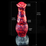 Dildo Caesar silicone effetto lava con grafiche dimensioni complete