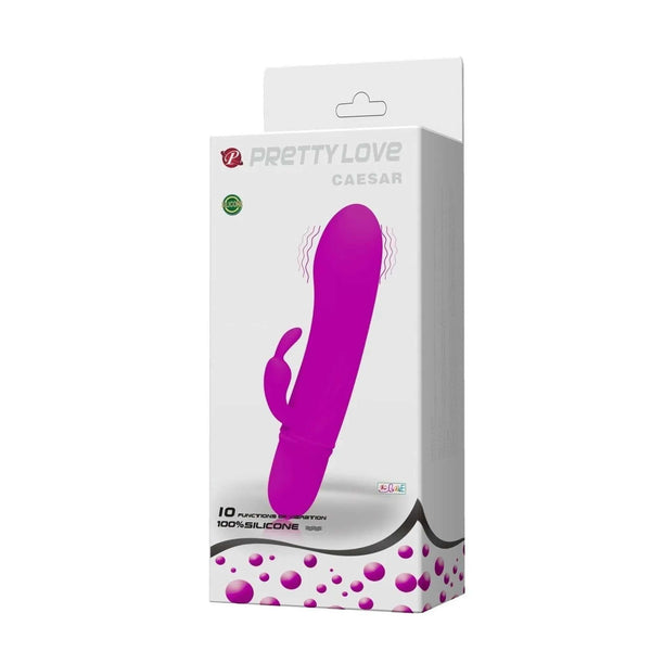 Caesar Mini Vibratore Rabbit in Silicone con 10 vibrazioni diverse