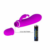 Caesar Mini Vibratore Rabbit in Silicone con 10 vibrazioni diverse