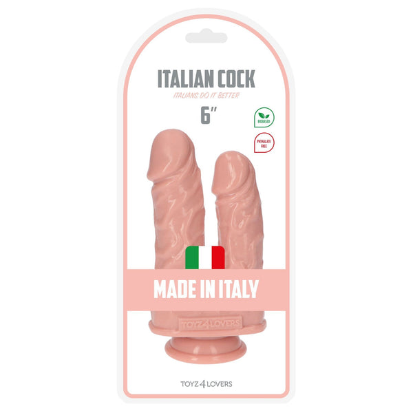 Caino & Abele Dildo Doppio Con Ventosa