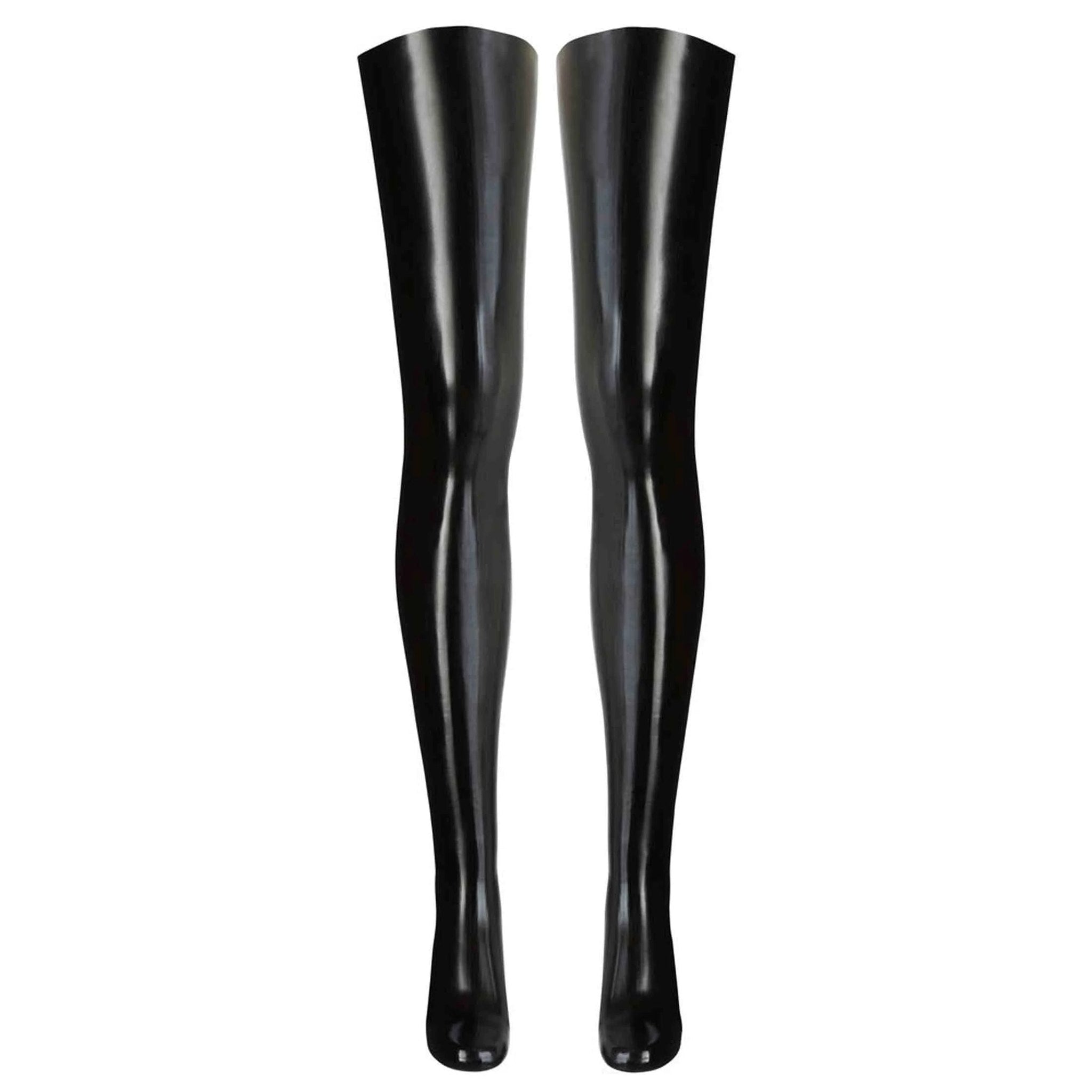 Calze in 100% Lattice Naturale - Nere, Taglia XS