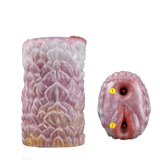 Guida visiva dildo Camellia con due aperture superiori e inferiori etichettate