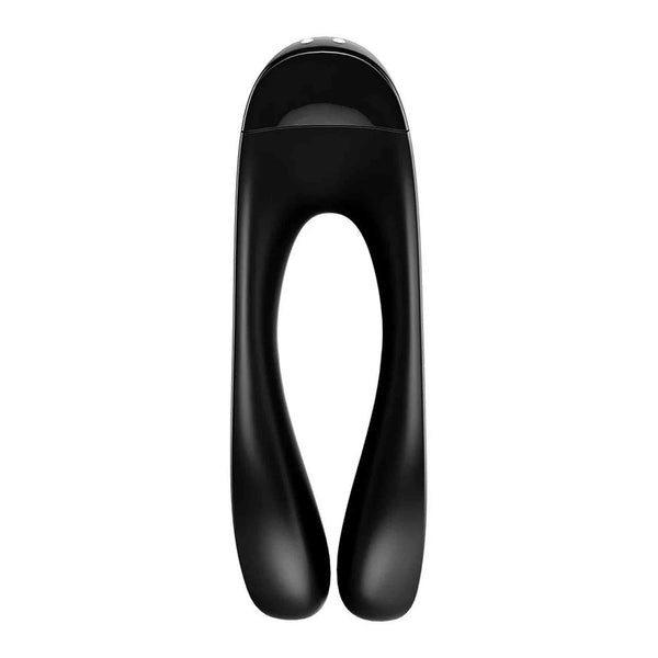 Candy Cane Finger Vibrator - Black