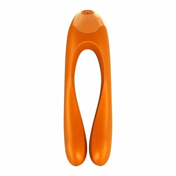 Candy Cane Finger Vibrator - Orange
