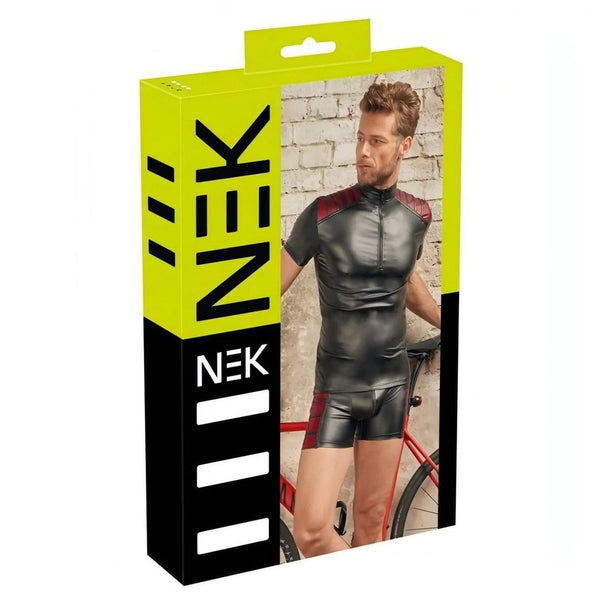 Scatola confezione set intimo uomo nero e giallo lime NEK
