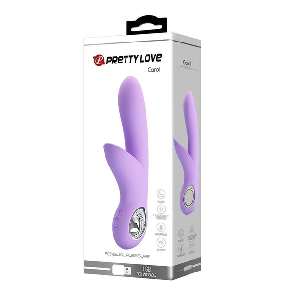 Carol Vibratore Rabbit Con Stimolatore Clitorideo Largo