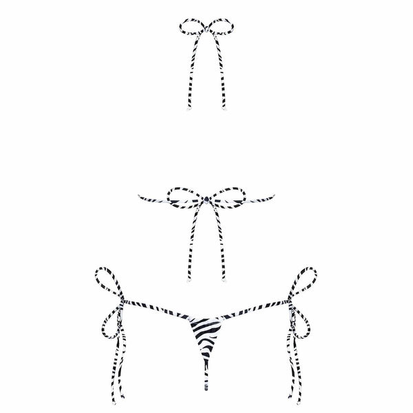 Carribella Bikini Zebra by Obsessive