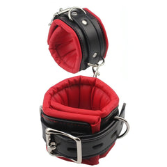 Cavigliere soffici imbottite con catena 10 cm - Nere e Rosse
