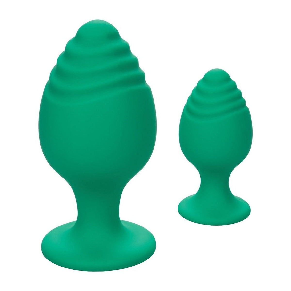 Cheeky ButtPlug Set - Medical Silicone, Green