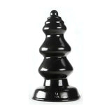 Plug anale nero Chikubi Nero con ventosa e forma a strati concentrici