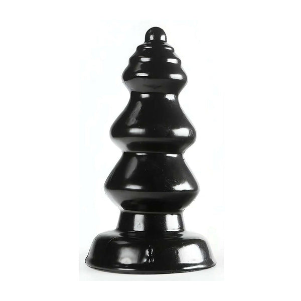 Plug anale nero Chikubi Nero morbido con design a albero di Natale