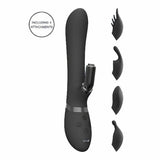 Chou Vibratore Rabbit con 4 testine intercambiabili