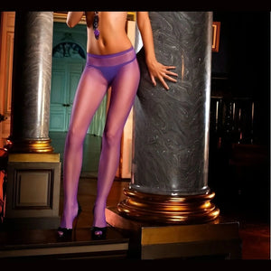 Collant A Rete Viola