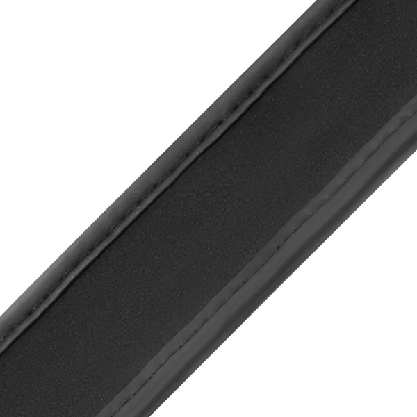 Collare doppia imbottitura con guinzaglio coordinato in metallo nero