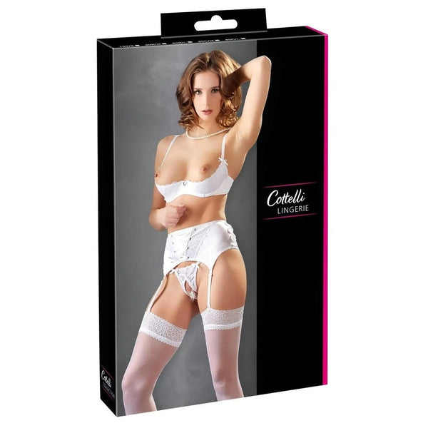 Confezione regalo Cottelli Lingerie completino intimo bianco donna