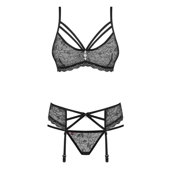 Completino Nero 3 Pezzi - S/M