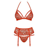 Completino Sexy Rosso 3 Pezzi - S/M