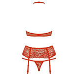 Completino Sexy Rosso 3 Pezzi - S/M