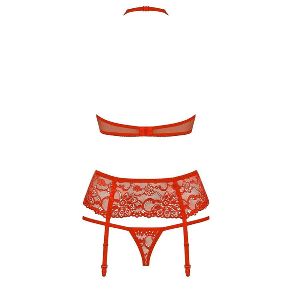 Completino Sexy Rosso 3 Pezzi - S/M