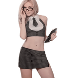 Completo da Segretaria Sexy Gessato