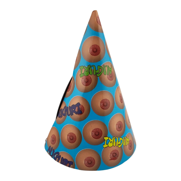Confezione da 6 Cappellini in carta per festa Tema Tits
