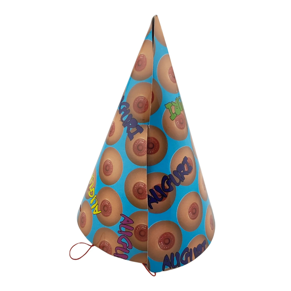 Confezione da 6 Cappellini in carta per festa Tema Tits