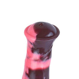 Dildo fantasy Conner Magmara primo piano testa silicone lucido effetto marbled