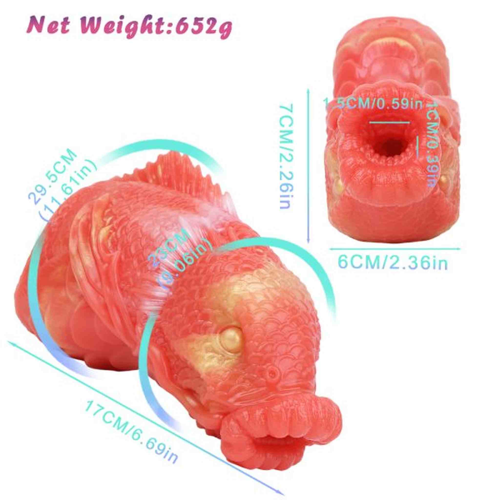 Coral spirit koi silicone masturbations