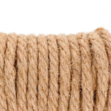 Dettaglio texture ruvida corda bondage in juta naturale intrecciata