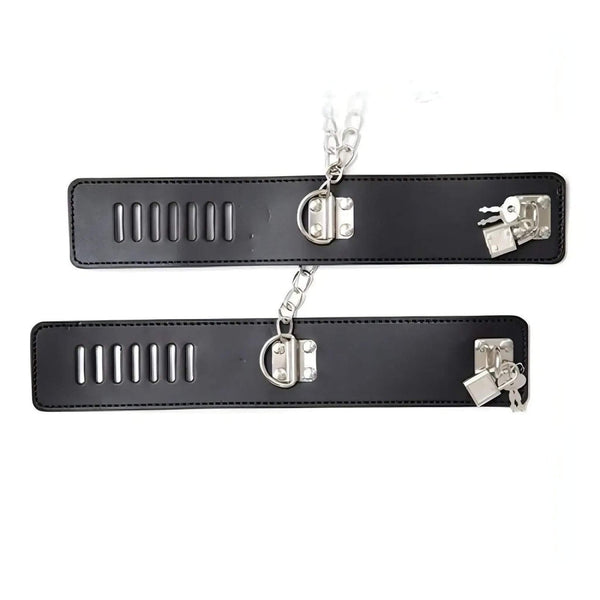 Costrittivo Chain Hogtie Black - Cuoio, Nero