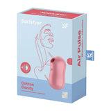 Cotton Candy Double Aire Pulse Vibrator - Light Red