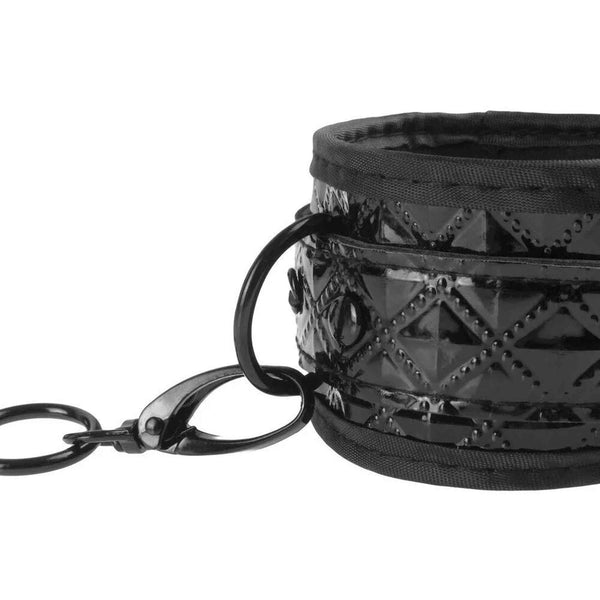 Coutre Cuffs - Polsiere regolabie nero lucido