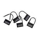 Chiusure di sicurezza Keyholder nere per gabbia peniena con etichette numerate univoche