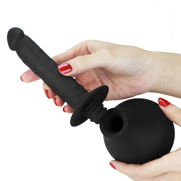 Assemblaggio doccetta intima nera sfera e tubo separati