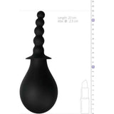 Deluxe Douche - Doccetta intima con palline anali in silicone - Nero