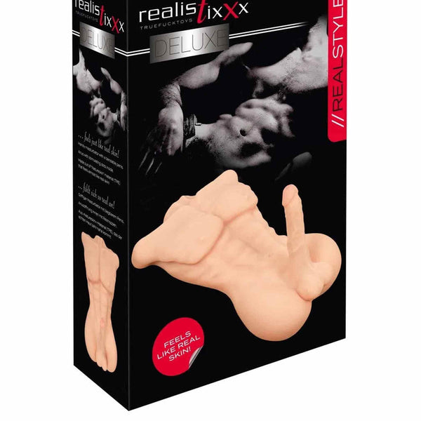 Deluxe Torso Uomo Muscoloso Super Realistico con dildo 52 x 34 cm