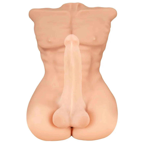 Deluxe Torso Uomo Muscoloso Super Realistico con dildo 52 x 34 cm