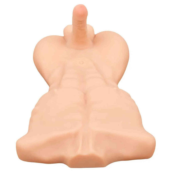 Deluxe Torso Uomo Muscoloso Super Realistico con dildo 52 x 34 cm