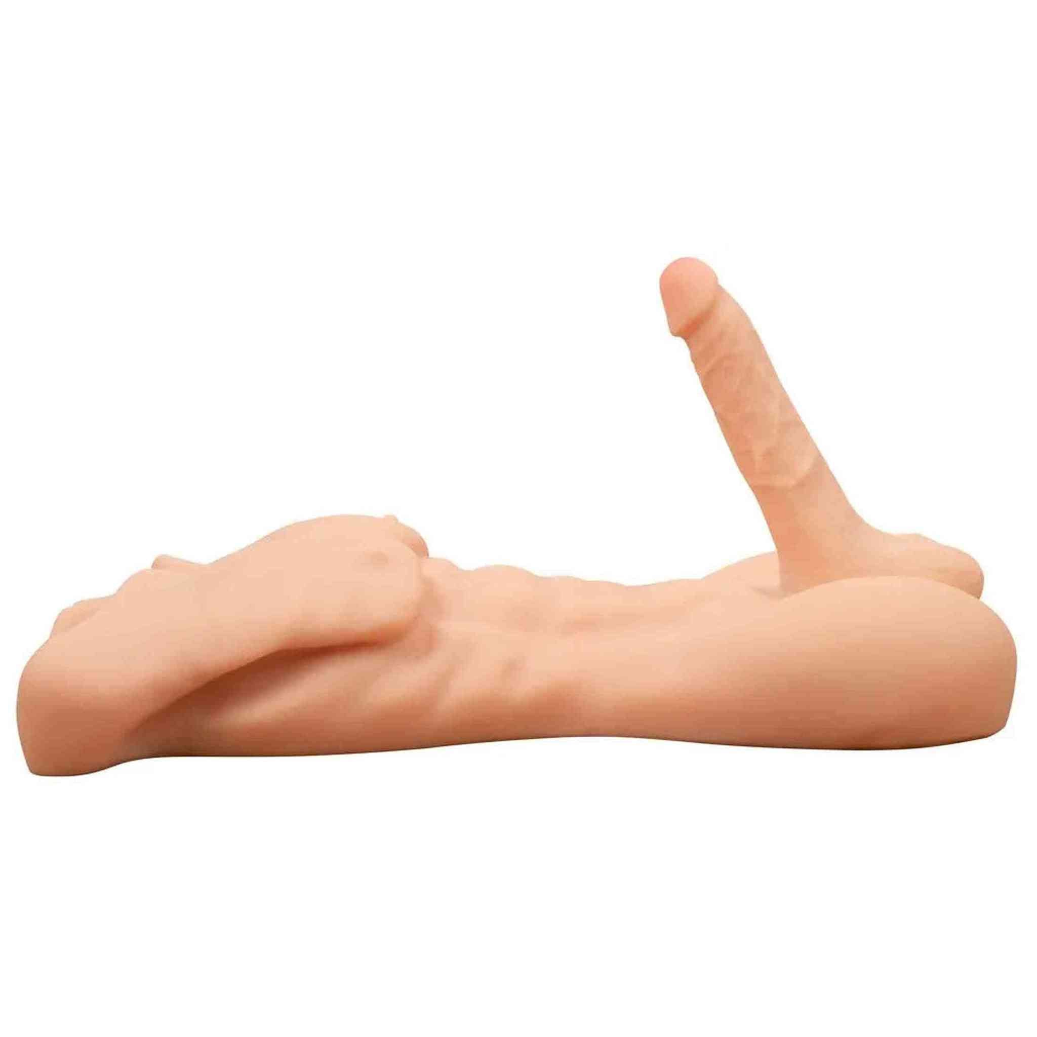 Deluxe Torso Uomo Muscoloso Super Realistico con dildo 52 x 34 cm