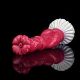 Dena resina rossa testa fiore con base corona bianca riflettente