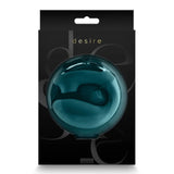 Confezione nera vibratore rabbit Desire Euphoria colore turchese vista frontale