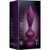 Confezione scatola Desire Plug Spirale viola con design a spirale e icona wireless