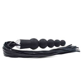 Dildo anal Globo Nero Dark Side orizzontale che evidenzia lunghezza e disposizione sfere